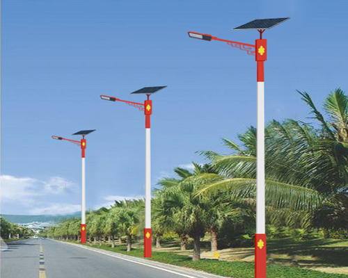 金银川路街道民族特色路灯