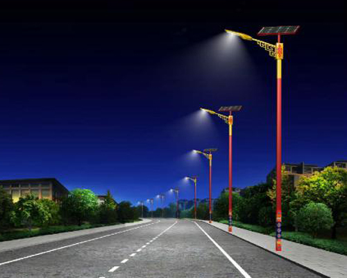 金银川路街道民族特色路灯